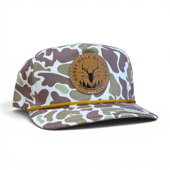 Honey Hole Buck Camo Rope Hat