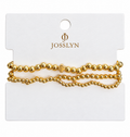 Three stack cross bracelet
