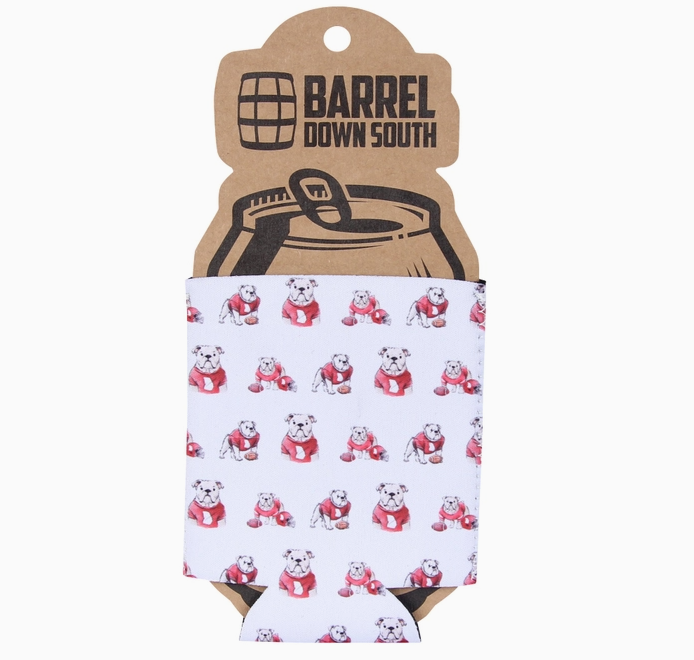 Bulldog Pattern Can Cooler