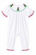 Christmas Morning Smocked Romper