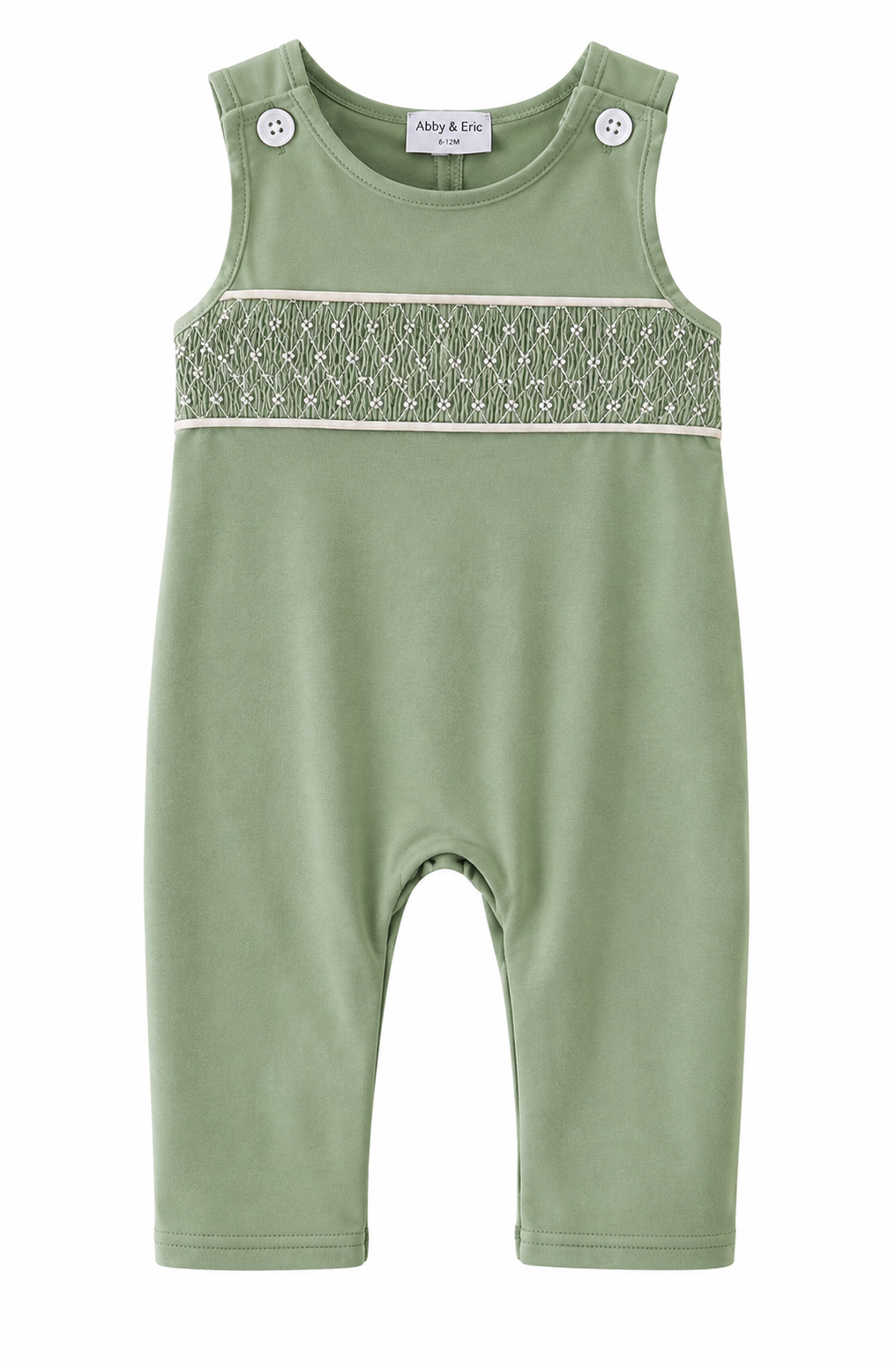 Southern Sage Smocked Romper