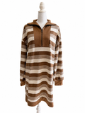 Umgee Latte T-shirt Dress