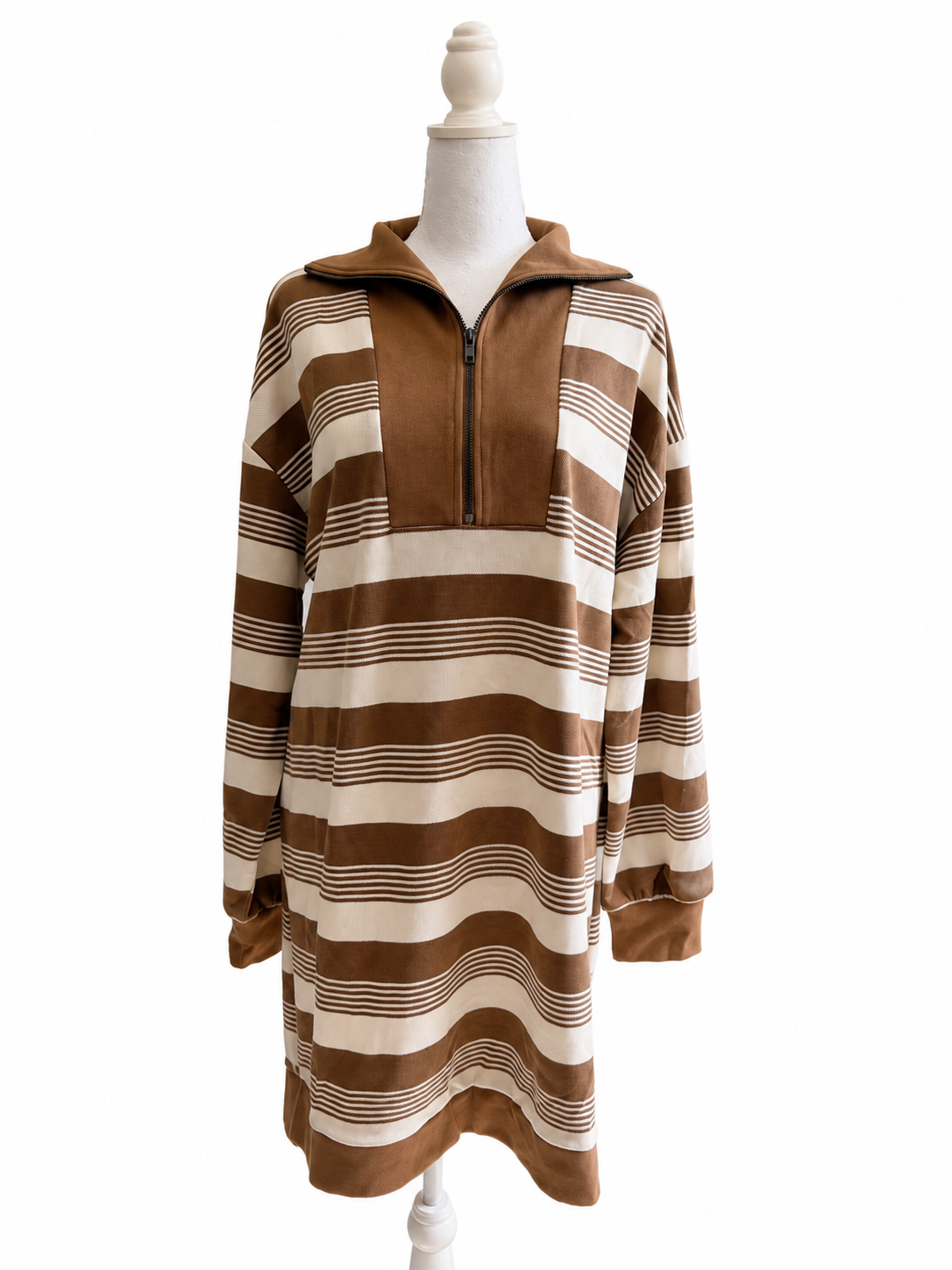 Umgee Latte T-shirt Dress