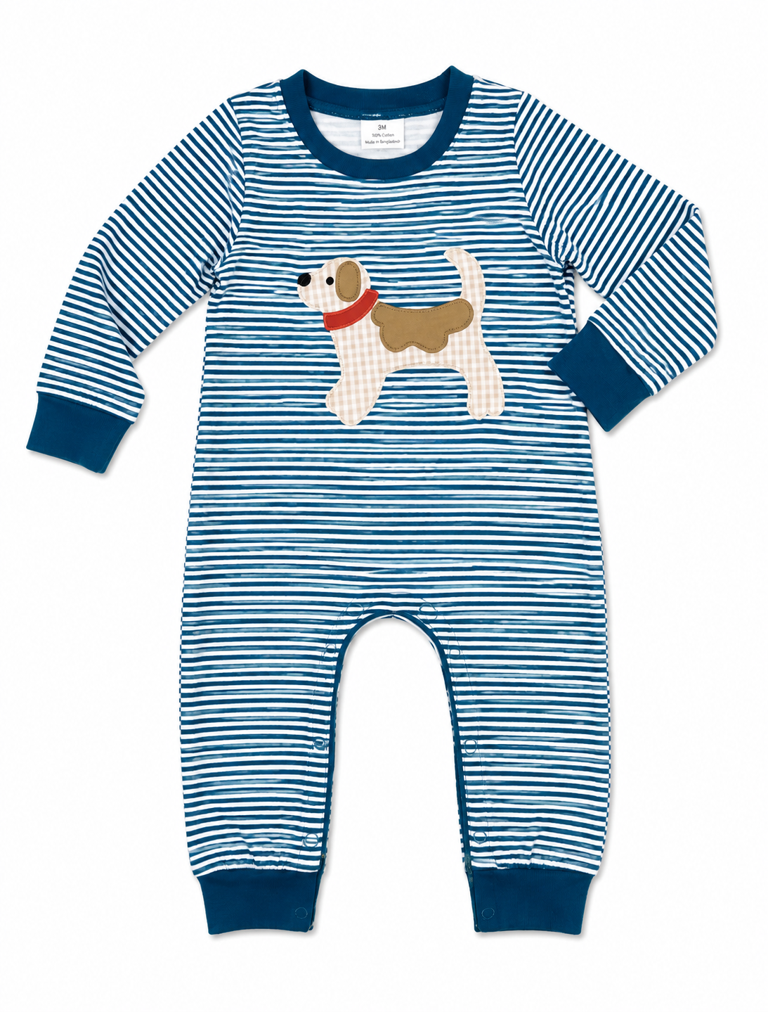 Dog Appliqué Boy Romper