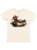 Girl Duck Tee With Bow