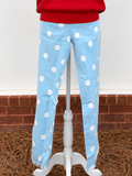 Sky Blue Polka Dot Jeans