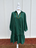 Hunter Greeen Corduroy Dress