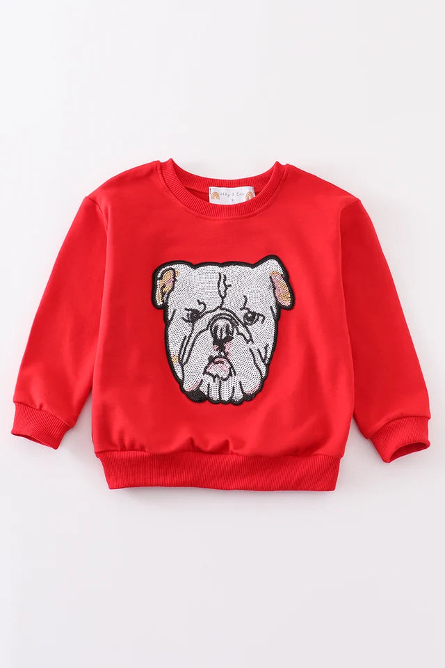 Georgia Bulldog sequin sweatshirt