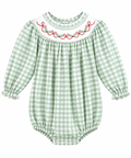 Sweet Holly Smocked Bubble