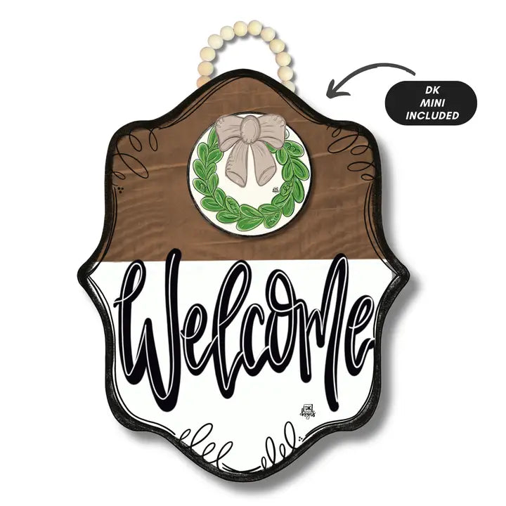 Stain Bloom Welcome Door Hanger